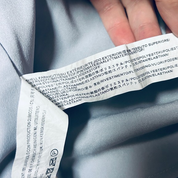 ⭐️JOA Sky Blue Smocked Waist Corset Fit & Flare Bell Sleeve Any Occasion Dress - Picture 7 of 12